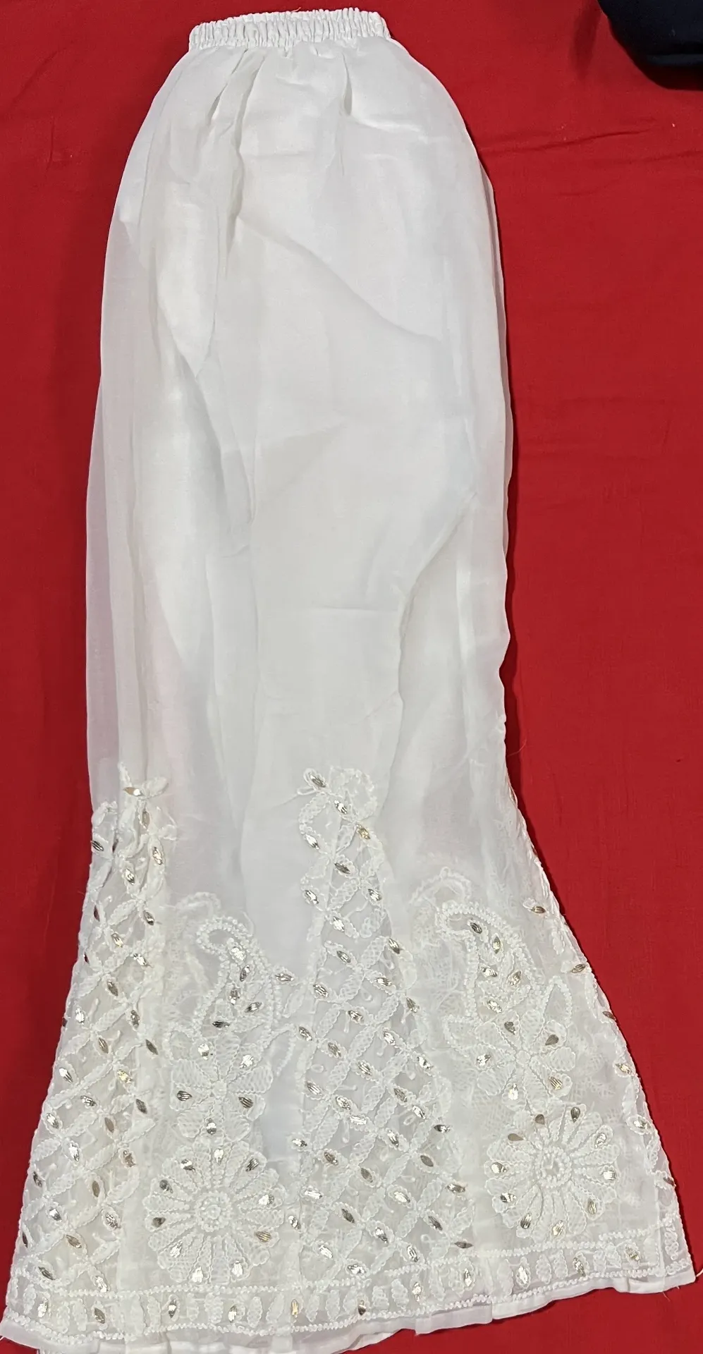 PZ-004-Handcrafted Georgette Palazzo - M Size